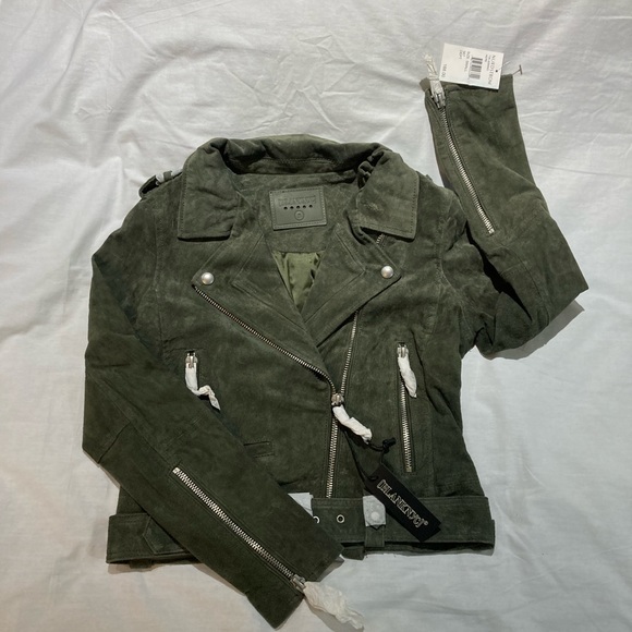 Blank nyc suede leather motorcycle jacket! Size small, NWT! $188.00! - Picture 1 of 8